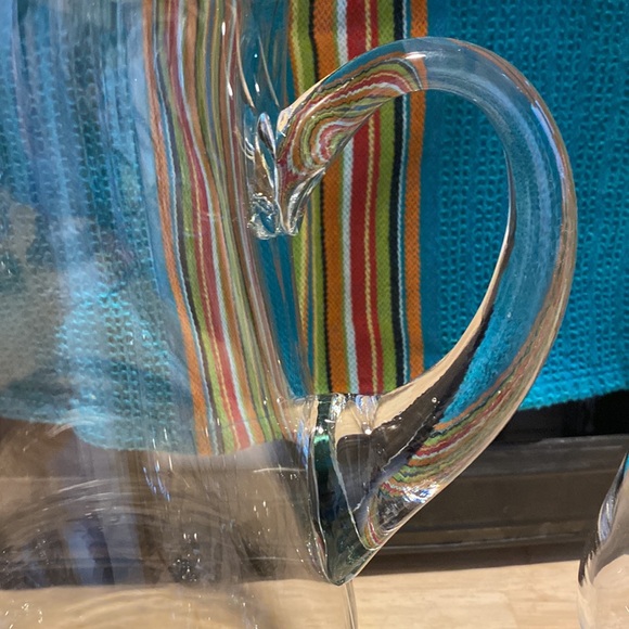 LIKE NEW Sangria Pitcher and Stemmed Glasses - Picture 4 of 5